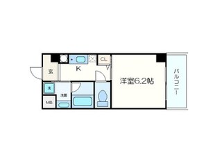 カーライル堺市駅前の物件間取画像